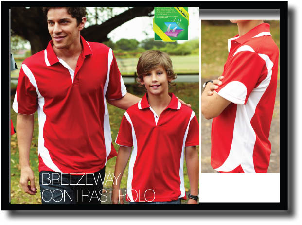 breezeway contrast polo SHIRT, UPF: excellent protection,160gsm, 100% breezeway polyester fabric     Breathable  micromesh fabric     Draws Sweat from Body, Quick Dry